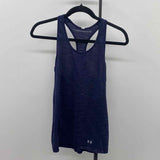 Under Armour Junior's Size S Navy Heathered Tank