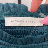 Altar'd State Junior's Size 16 Green Shimmer Dress