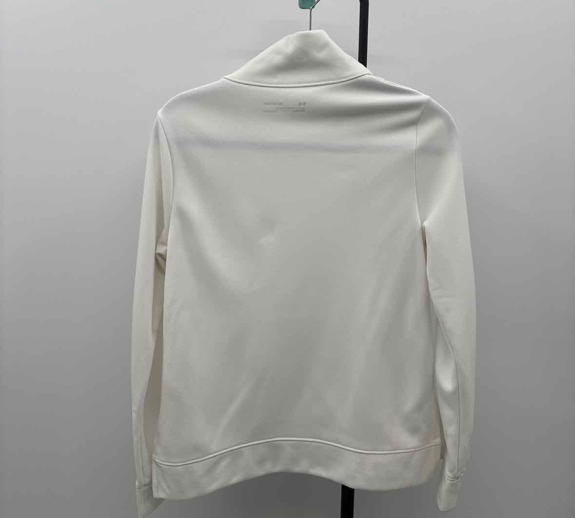 Under Armour Women's Size XS White Solid Long Sleeve Shirt