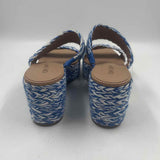 ON 34th Women's Shoe Size 7 Blue Braided Sandals