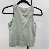 Athleta Women's Size M Green Ribbed Sleeveless Shirt