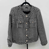 Adrianna Papell Women's Size L Black Tweed Jacket
