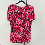 Alex Evenings Women's Size 3X Black Floral Long Sleeve Shirt