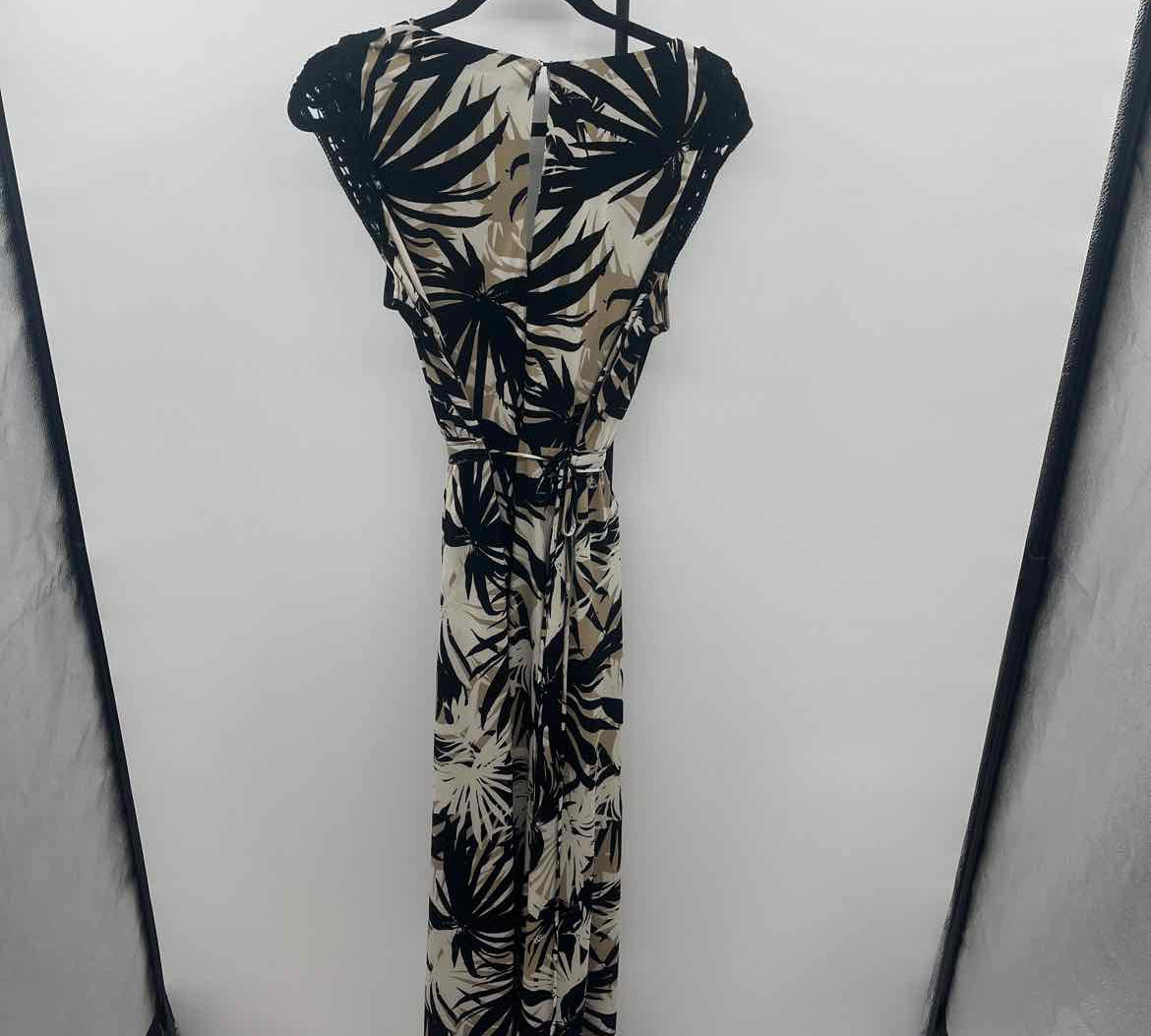 Lane Bryant Women's Size 14 Black Leaf Dress