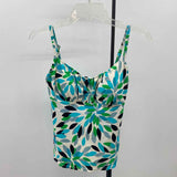 Jamaica Bay Women's Size 12 Turquoise Ovals Swimsuit - Separate