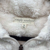 Simply Southern Women's Size M Ivory Textured Sweater