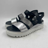 Gabor Women's Shoe Size 6.5 Silver Metallic Sandals