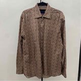 Calder Women's Size L Brown Floral Long Sleeve Shirt