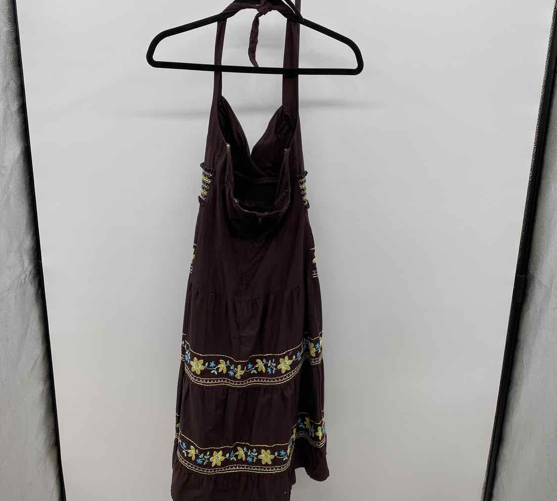 Trixxi Women's Size 3 Brown Embroidered Dress