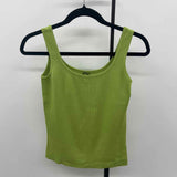 One Girl Who Women's Size M Green Ribbed Tank