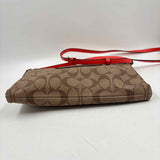 Coach Women's Orange Luxe Signature Purse