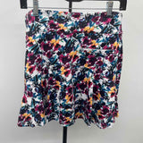 Coral Bay Women's Size 10P Navy Floral Skirt