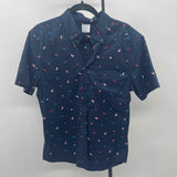 Unbranded Men's Size M Navy Patriotic Short Sleeve Shirt
