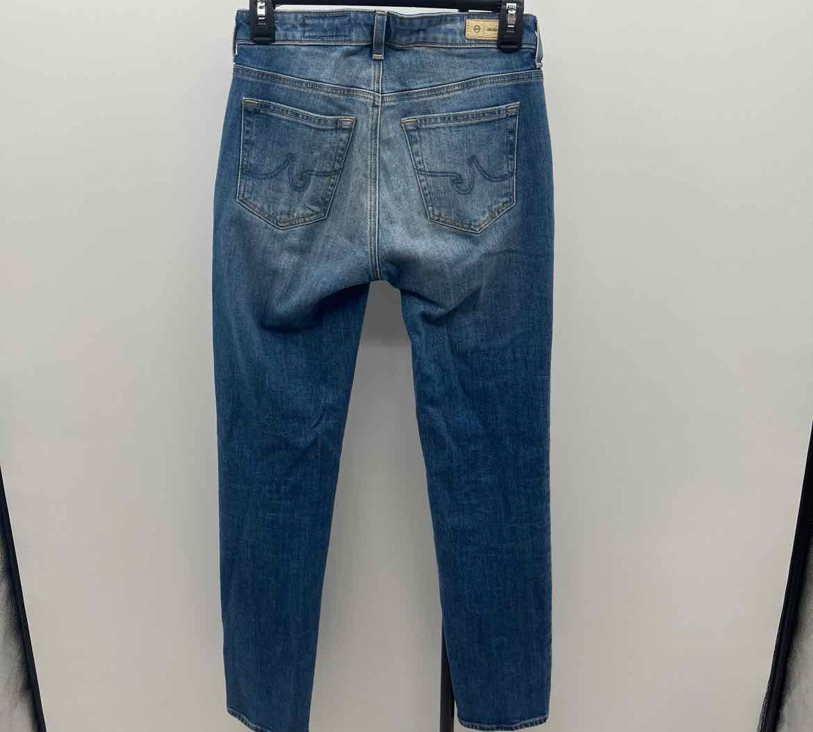 AG Women's Size 00 Blue Solid Jeans