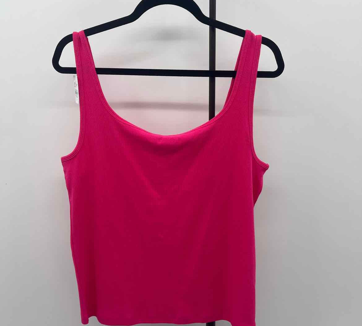 Loft Women's Size XL Pink Ribbed Tank