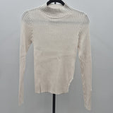 HEARTLOOM Women's Size M White Ribbed Sweater