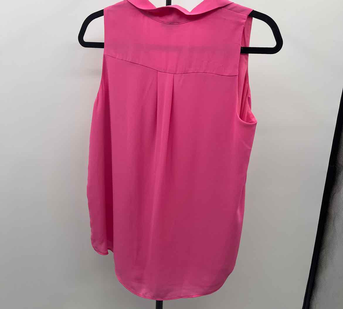 Ann Taylor Women's Size S Pink Solid Sleeveless Shirt