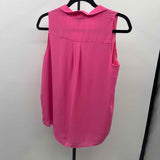 Ann Taylor Women's Size S Pink Solid Sleeveless Shirt