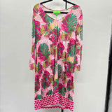 Pappagallo Women's Size 16 Pink Leaf Dress