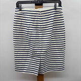 J Crew Women's Size 2 Navy Stripe Skirt