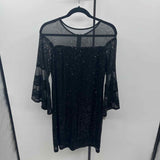 R&M Richards Women's Size 8P Black Sequins Gown/Evening Wear