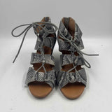 Corso Como Women's Shoe Size 6.5 Charcoal Snakeskin Wedges