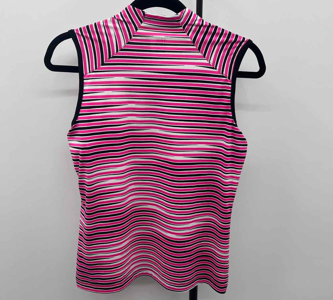 Tail Women's Size S Pink Stripe Sleeveless Shirt