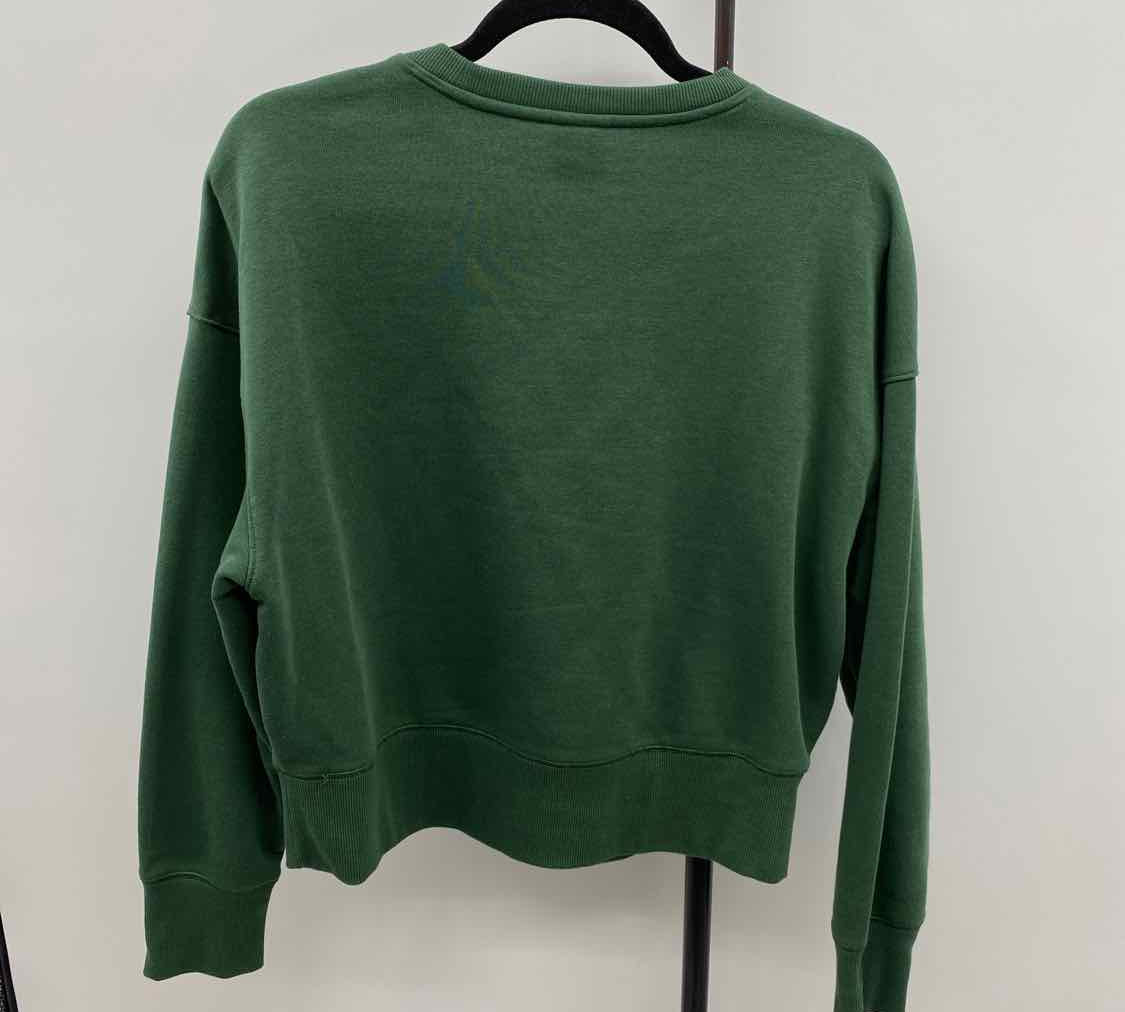 Reebok Women's Size M Green Solid Sweatshirt