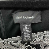 R&M Richards Women's Size 8 Black Lace Gown/Evening Wear