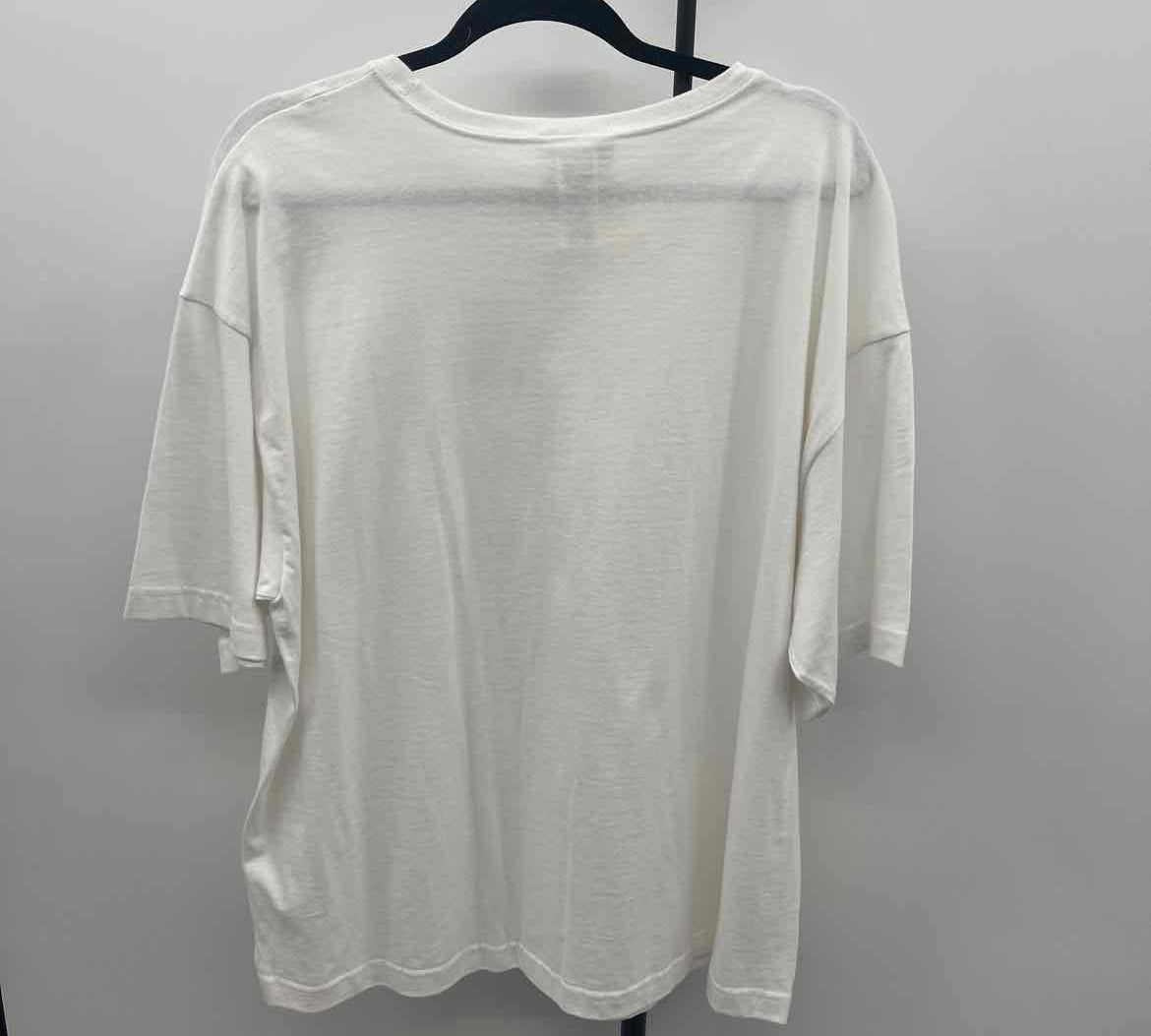 Morning Sun Women's Size 2X White USA T-Shirt