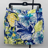 Rafaella Women's Size 14 Blue Floral Skirt