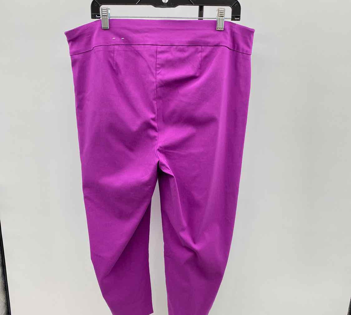 Chico's Women's Size 16 Purple Solid Capris