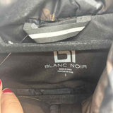 Blanc Noir Women's Size S Black Camoflage Jacket