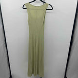 Reformation Women's Size 2 Green Ribbed Dress