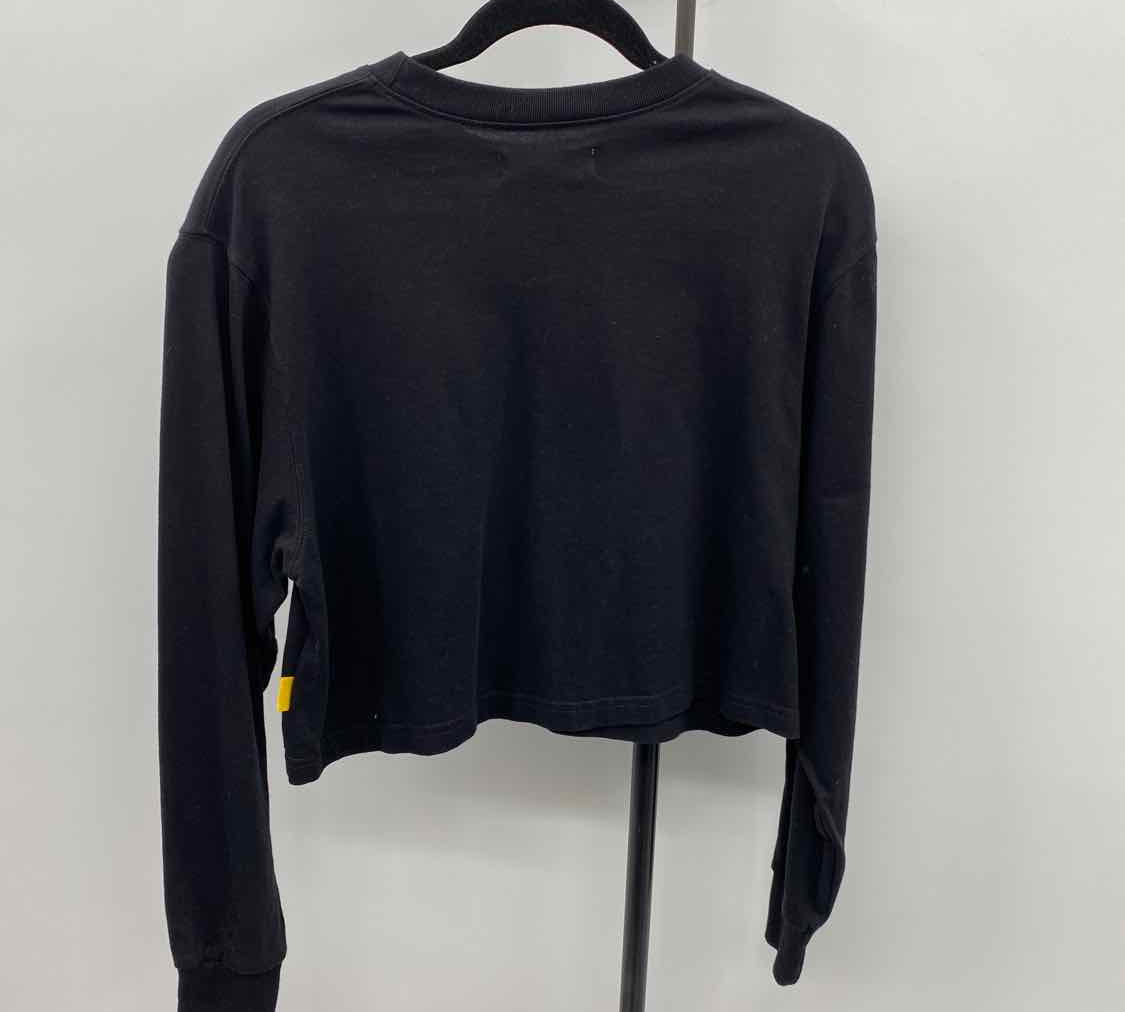 Yellow Label Women's Size M Black Solid Long Sleeve Shirt