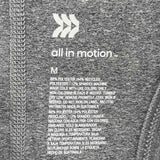 all in motion Women's Size M Charcoal Heathered Tank