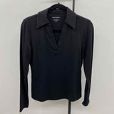 Banana Republic Women's Size S Black Solid Long Sleeve Shirt