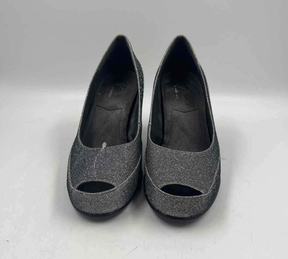 Aerosoles Women's Shoe Size 7.5 Pewter Shimmer Heels