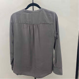 Soho Women's Size M Charcoal Solid Long Sleeve Shirt
