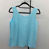 Chico's Women's Size L Light Blue Solid Tank