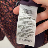 Madewell Junior's Size XS Black Floral Long Sleeve Shirt