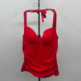 Tommy Bahama Women's Size M Red Solid Swimsuit - 2 Piece