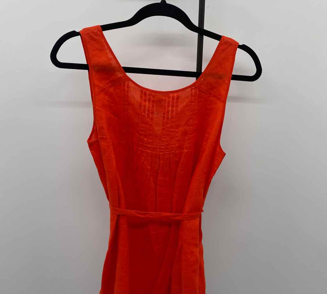 J Crew Women's Size M Red Solid Sleeveless Shirt