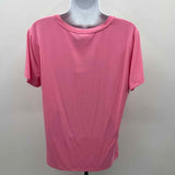 Elie Tahari Women's Size XL Pink Solid T-Shirt