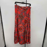 Anthropologie Junior's Size 4 Red Abstract Pants