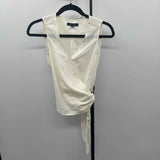 Banana Republic Women's Size XS Ivory Solid Sleeveless Shirt