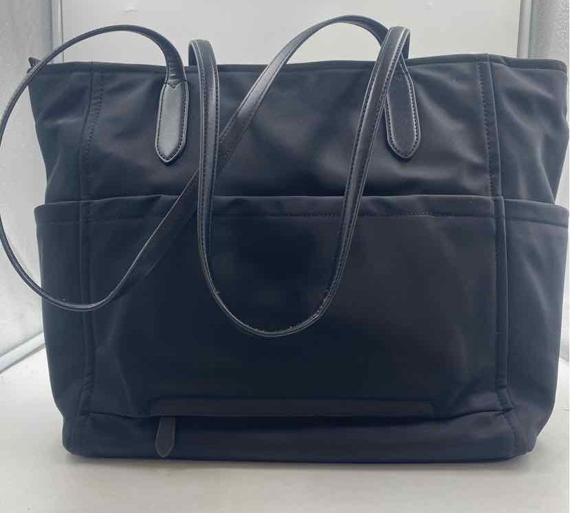 Kate Spade Black Luxe Solid Laptop Bag