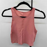 American Eagle Junior's Size S coral Textured Sleeveless Shirt