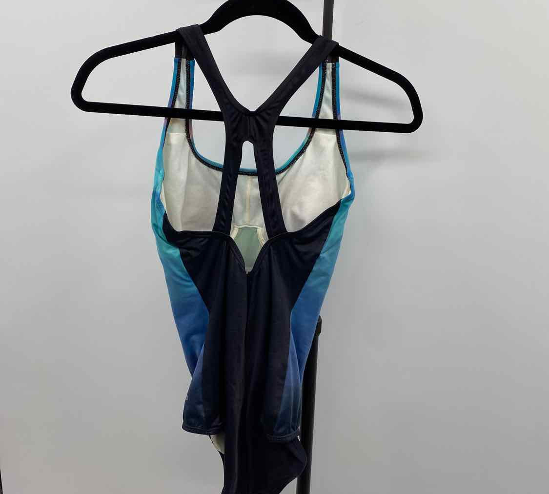 Speedo Women's Size 6 Blue Gradient Swimsuit - 1 Piece