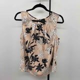 Worthington Women's Size L Blush Floral Sleeveless Shirt